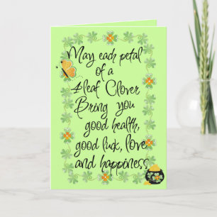 Irish you good luck Greeting Card