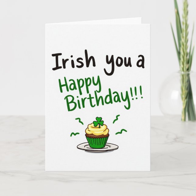 Irish You Happy Birthday Card (Front)
