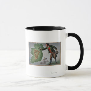 Irishman Offering Shamrocks to Ireland Mug