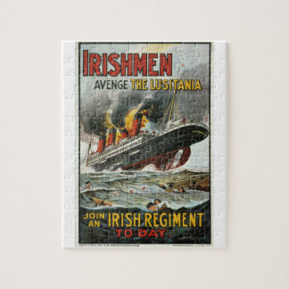 Irishmen avenge the Lusitania_Propaganda Poster Jigsaw Puzzle