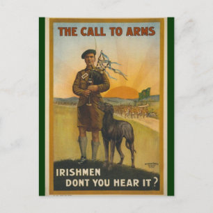 Irishmen: Don't You Hear It? Postcard
