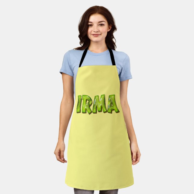 Irma Name Kiwi Design Kitchen apron (Worn)