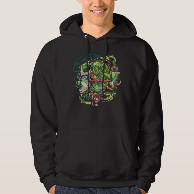 IRobot Go Green Hoodie (Front)