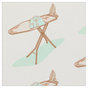 Iron and ironing board household chores fabric