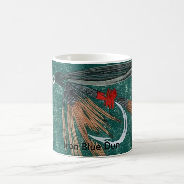"Iron Blue Dun" Classic Trout Fly Mug (Center)