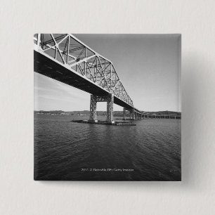 Iron bridge B&W 15 Cm Square Badge