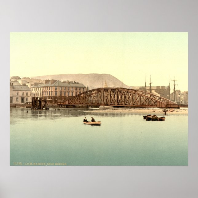 Iron Bridge, Ramsay, Isle of Man, England Poster (Front)