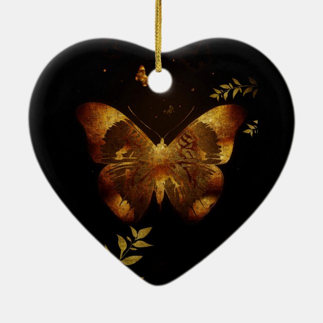 Iron Butterfly Ceramic Tree Decoration (Back)