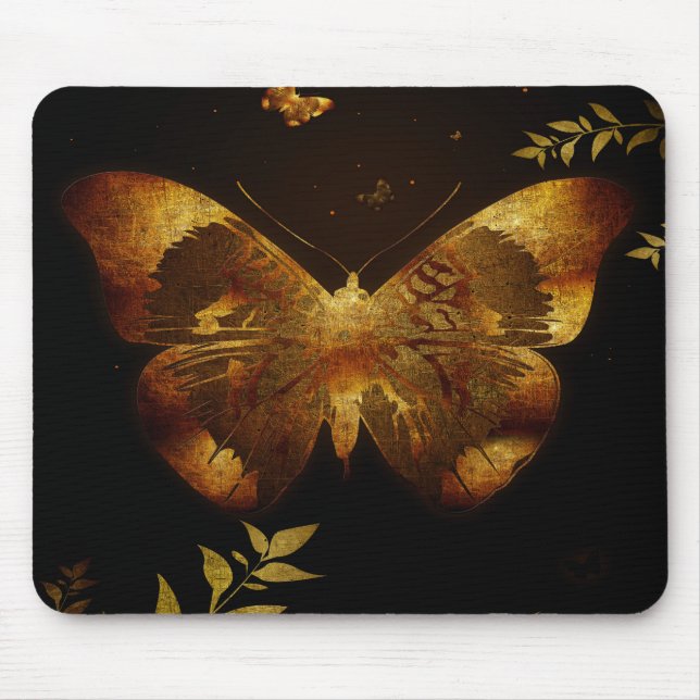 Iron Butterfly Cutout Mouse Pad (Front)