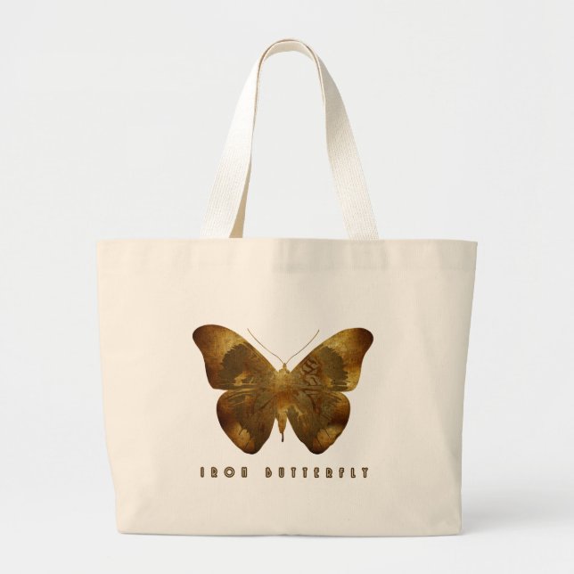 Iron Butterfly Large Tote Bag (Front)