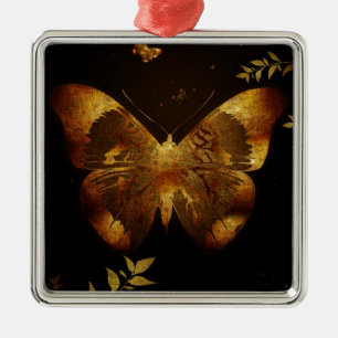 Iron Butterfly Metal Ornament