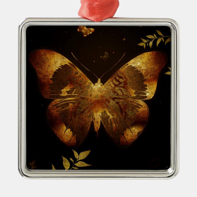 Iron Butterfly Metal Ornament (Front)