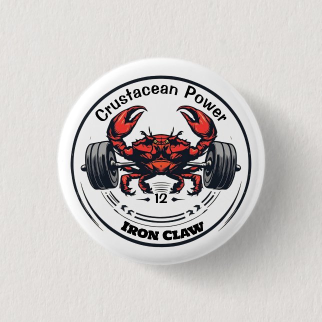 Iron Claw 3 Cm Round Badge (Front)
