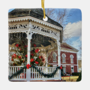 Iron County Courthouse and Gazebo Ceramic Ornament