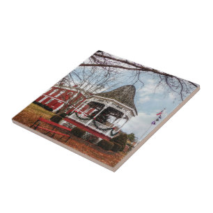 Iron County Courthouse and Gazebo Ceramic Tile