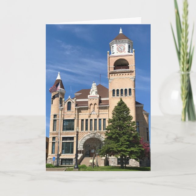 Iron County Courthouse Blank Greeting Card (Front)