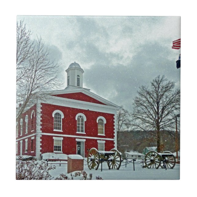 Iron County Courthouse Ceramic Tile (Front)