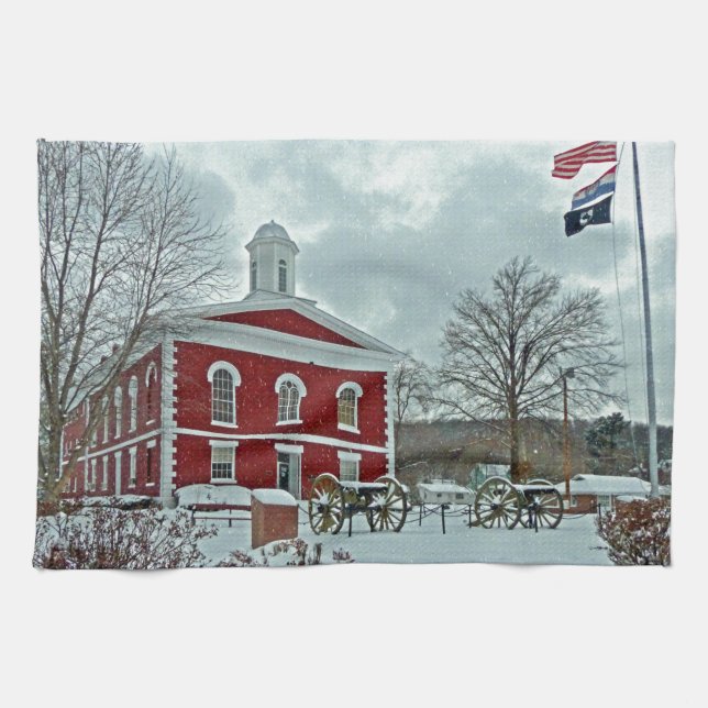 Iron County Courthouse Tea Towel (Horizontal)