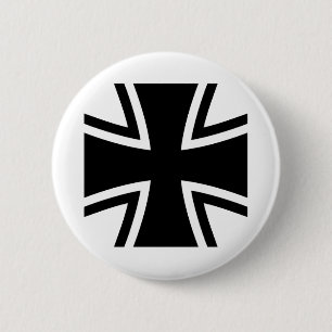 IRON CROSS 6 CM ROUND BADGE