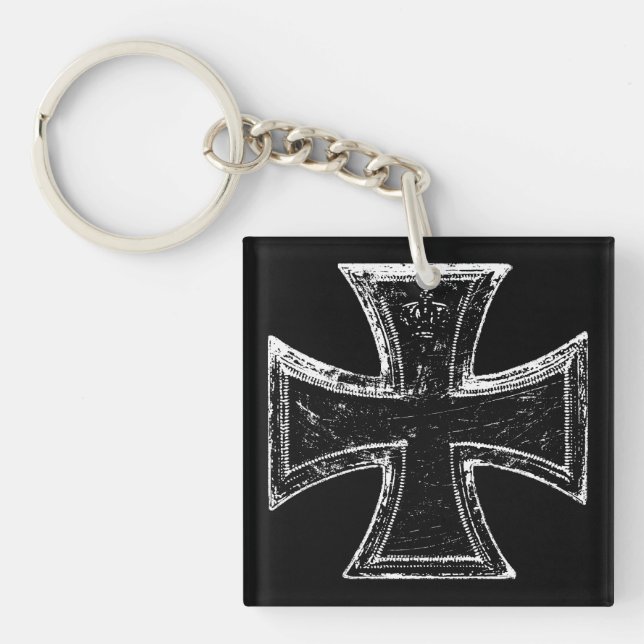 Iron Cross Acrylic Keychain (Front)