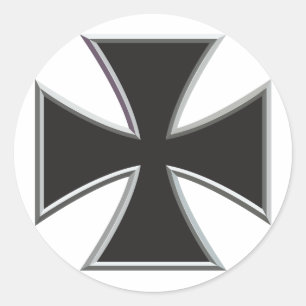 Iron Cross Classic Round Sticker