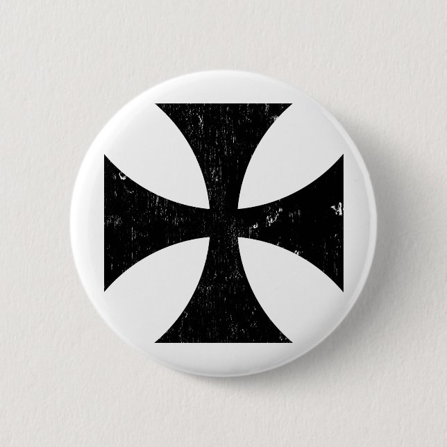 Iron Cross - German/Deutschland Bundeswehr 6 Cm Round Badge (Front)