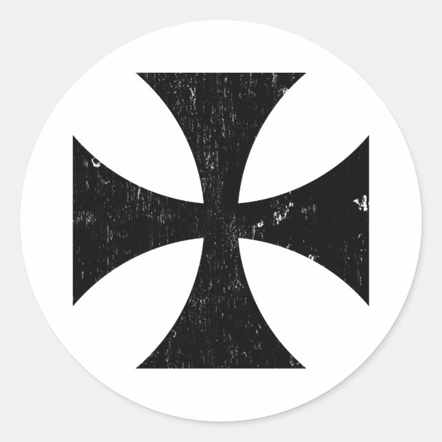 Iron Cross - German/Deutschland Bundeswehr Classic Round Sticker (Front)