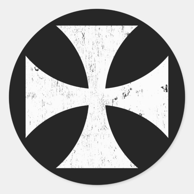 Iron Cross - German/Deutschland Bundeswehr Classic Round Sticker (Front)