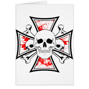 Iron Cross with Skulls and Cross Bones