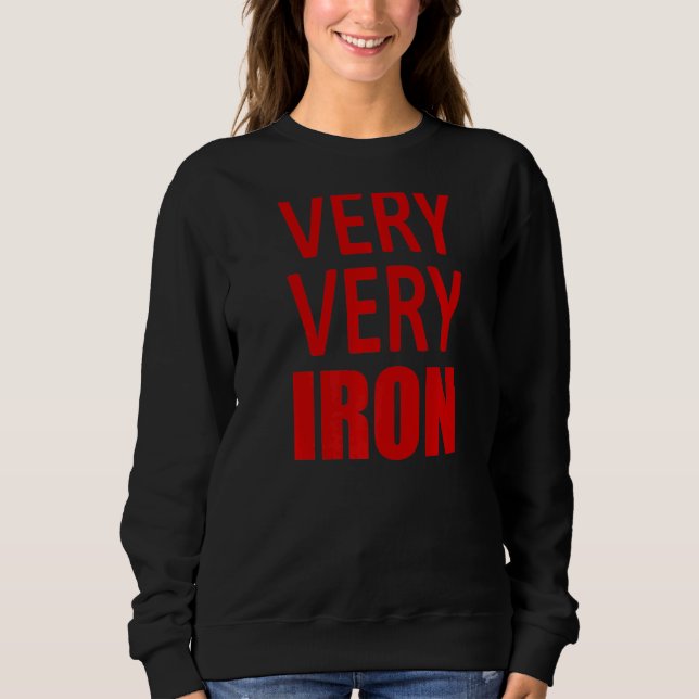 IRON DADDY TRIATHLON DAD SUPPORT FATHER WOMAN WOME SWEATSHIRT (Front)