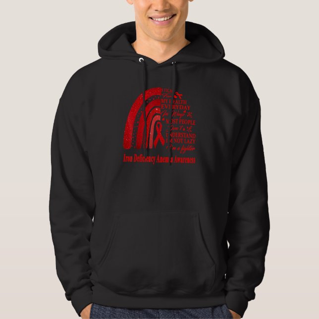 Iron Deficiency Anaemia Warrior Hoodie (Front)