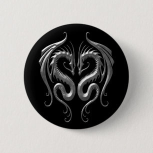 Iron Dragons 6 Cm Round Badge