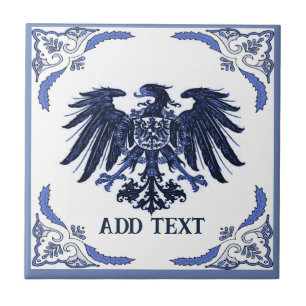 Iron Eagle Tile, Dutch Look, Personalise Ceramic Tile
