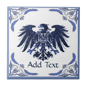 Iron Eagle  Tile, Dutch Look, Personalise Ceramic Tile