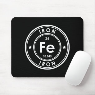 Iron Element Black Mouse Pad