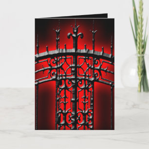 Iron Fence Halloween Invitation Card