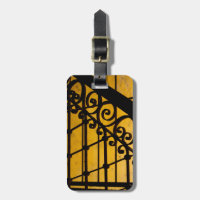 Iron gate pattern in yellow, Cuba