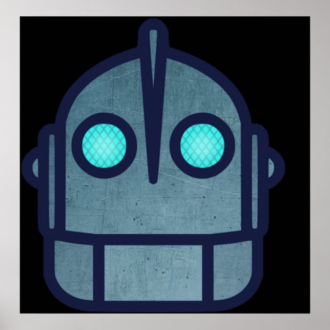 Iron Giant Head Night Version Poster (Front)