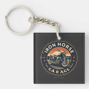 Iron Horse Garage Key Ring