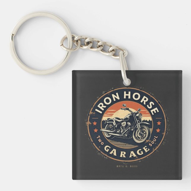 Iron Horse Garage Key Ring (Front)