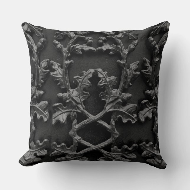 Iron Leaves Pattern Cushion (Front)