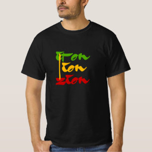 Iron Lion Zion Rasta Colours Reggae T-Shirt
