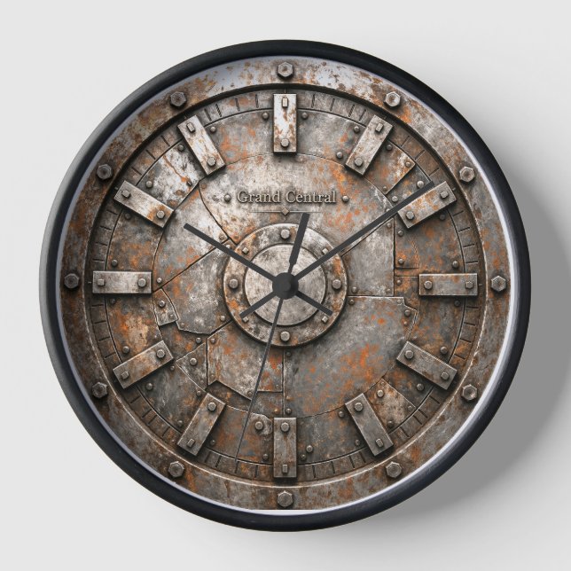 Iron Machine Decorative quartz clock (Front)