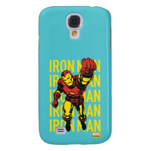 Iron Man Pose With Repeated Name Galaxy S4 Case