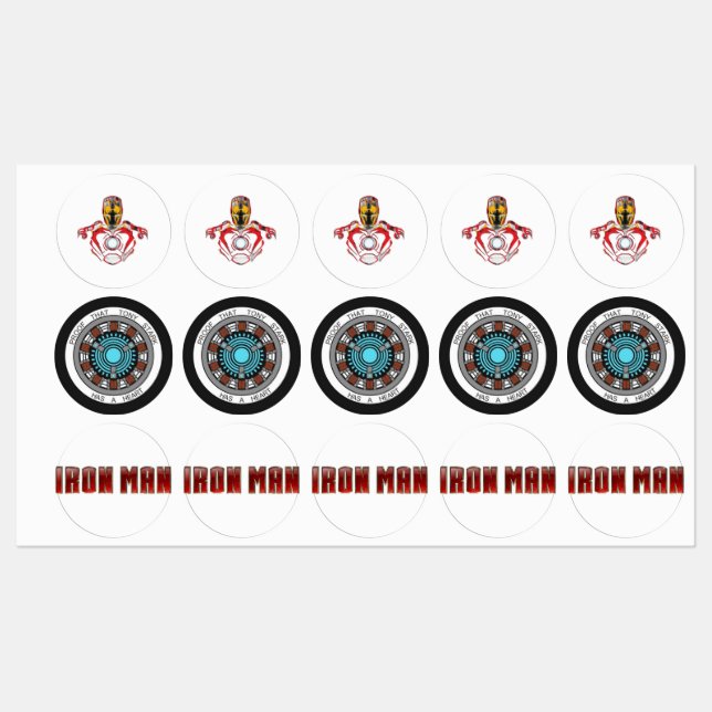 IRON MAN STICKERS (Sheet)