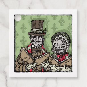 Iron Mask Carolers - Gift Tags Pop Goth Holiday