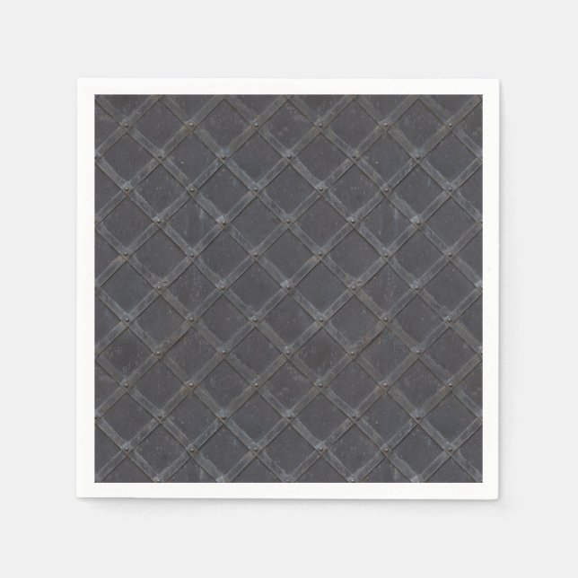 Iron Metal diamond pattern Napkin (Front)