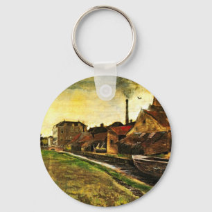Iron Mill in The Hague by Vincent van Gogh Key Ring