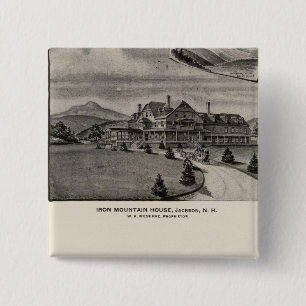 Iron Mountain House, Jackson, NH 15 Cm Square Badge