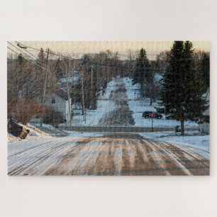 Iron Mountain, Michigan in Winter Jigsaw Puzzle